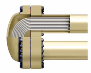 Fabricated closure for high pressure and alloy design where standard closure is not adequate.